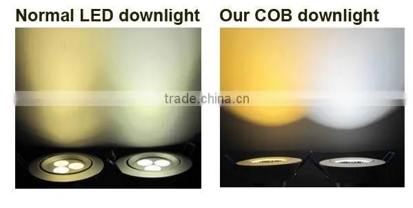 Pure aluminum 10W 20W Epistar cob led downlight indoor