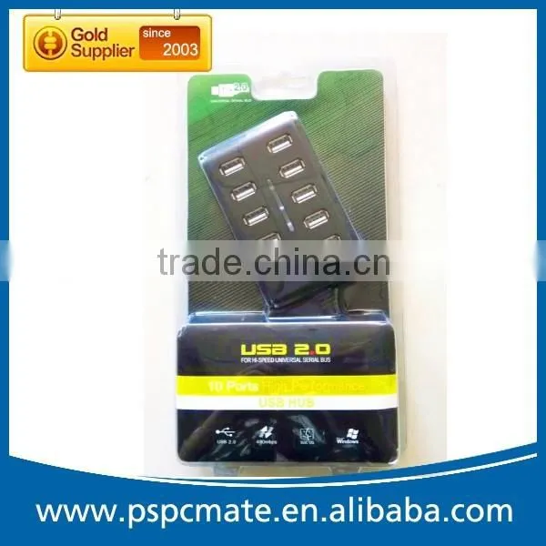 High speed Computer 10 port usb 2.0 hub