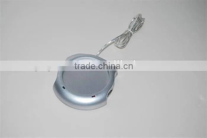 Computer 4 port usb hub cup heater mug warmer
