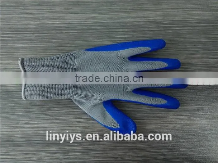 General Quality Nylon Liner Coated Latex Safety Work Gloves Worker Gloves
