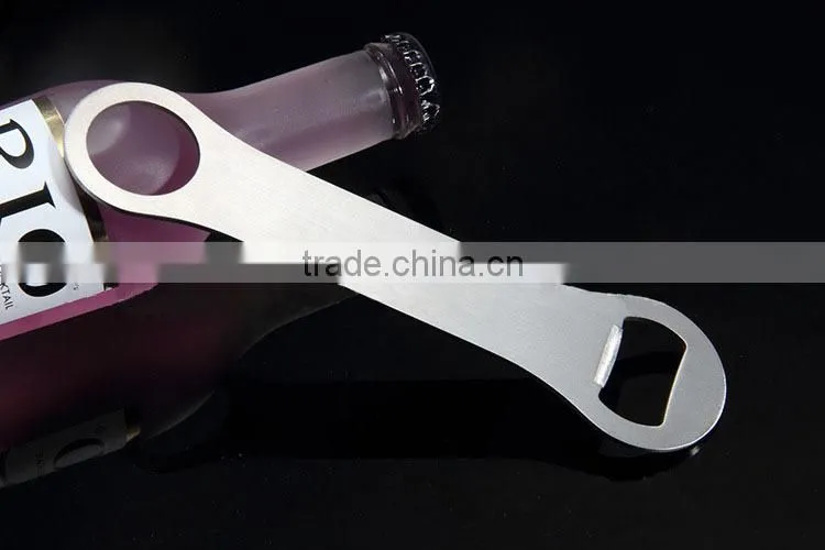 Frosted Steel Color Double Round Beer Bottle Opener