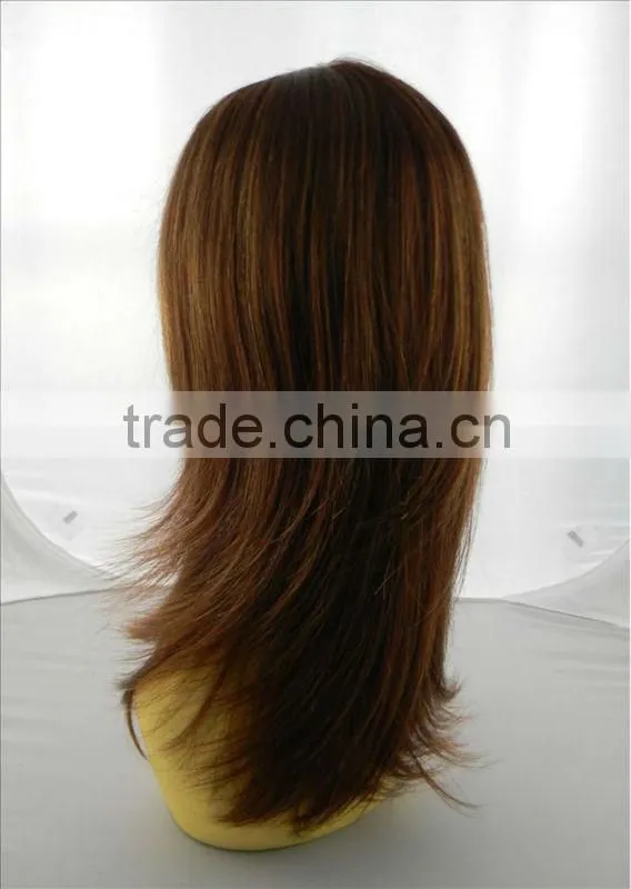 Synthetic mono parting wig in stock