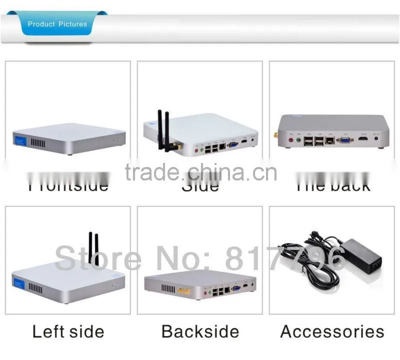 Linux mini server single board computer thin client x-26y c1037u 2G RAM 16G SSD support VGA/HDMI In Stock !big promotion!!!