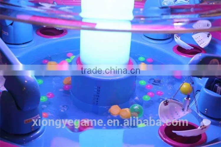 Toy claw machine rainbow paradise coin operated mini vending machine