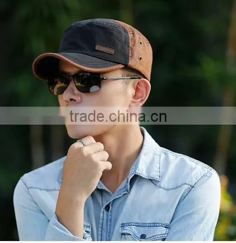 Wholesale high quality fashion sun cap 100% cotton army cap