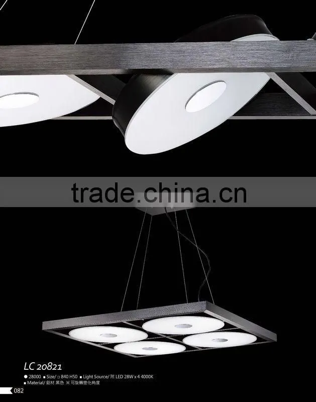 High class white lamp shade pendant lighting for Office