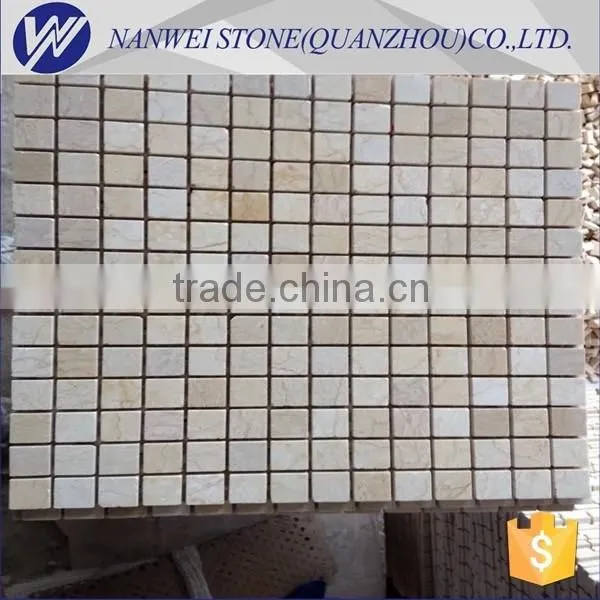 marble shower floor grid backed mosaic tiles wall stone cladding