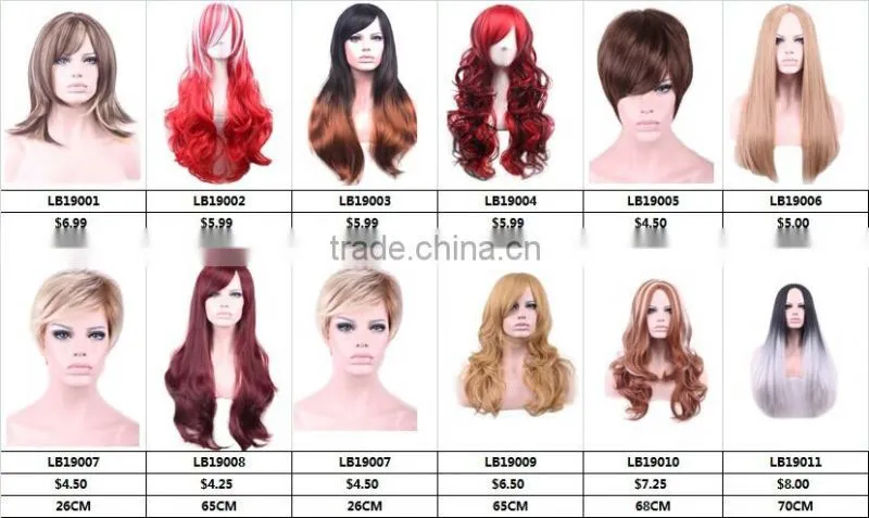 Factory price top fashion stock women curly wig