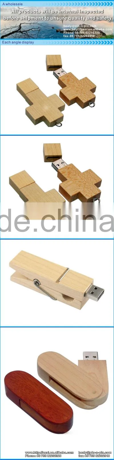 Quality-Assured Sell Well engraving logo wood usb flash drive