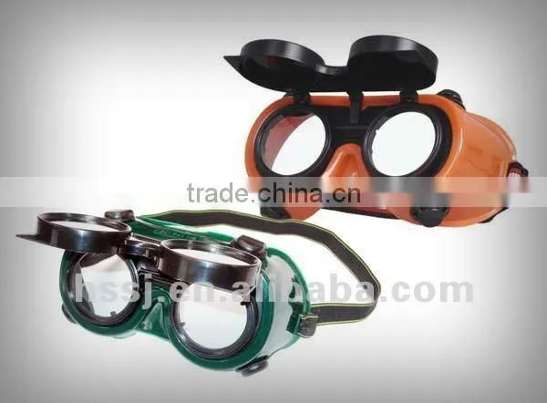PVC frame & 4 vents 50mm round lens welding and cutting goggles eyewear