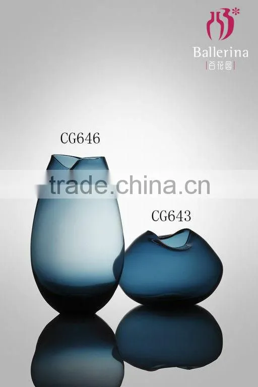 Colored Handmade Glass Centerpieces