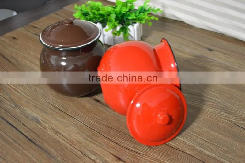 Pantone color enamel cooking pot, flower pot,tea pot