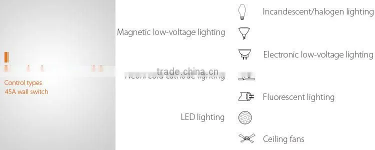Warranty 10 years 45A wall lights with switch