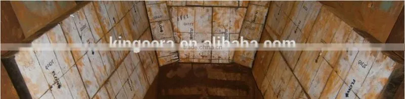 Mining chute ceramic rubber liner (302*302*63mm)