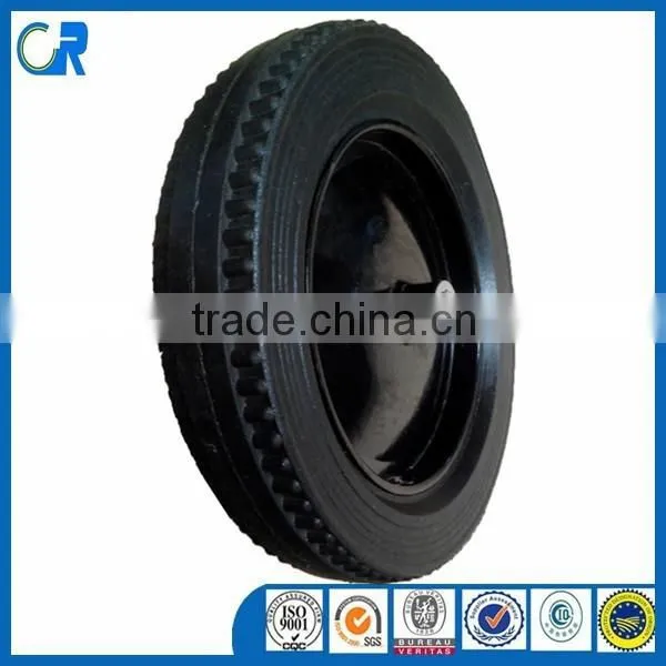 Heavy duty wheelbarrow solid wheels