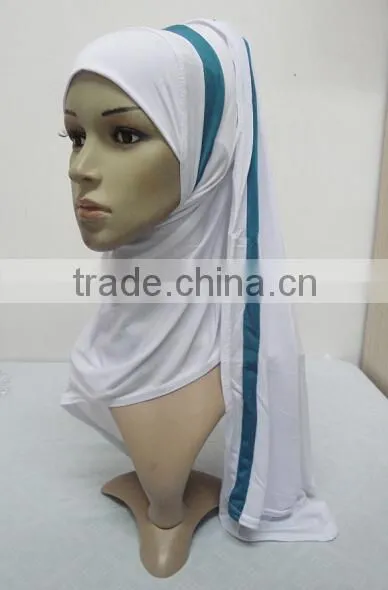 H301 latest one piece instant hijab with shawl,muslim scarf