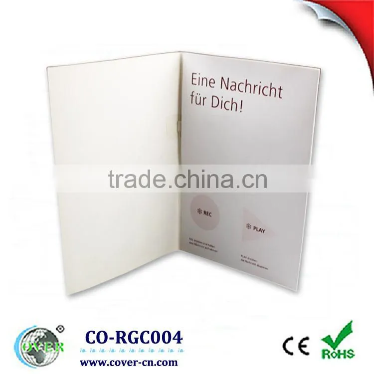 Voice recording greeting card,Pre-recorded message musical card