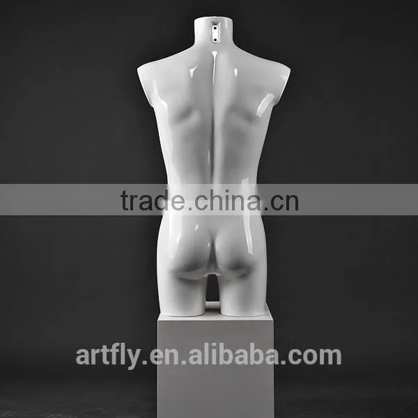 Fiberglass male torso for underware display
