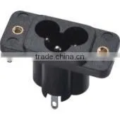 IEC C6 male and female industrial plug and socket