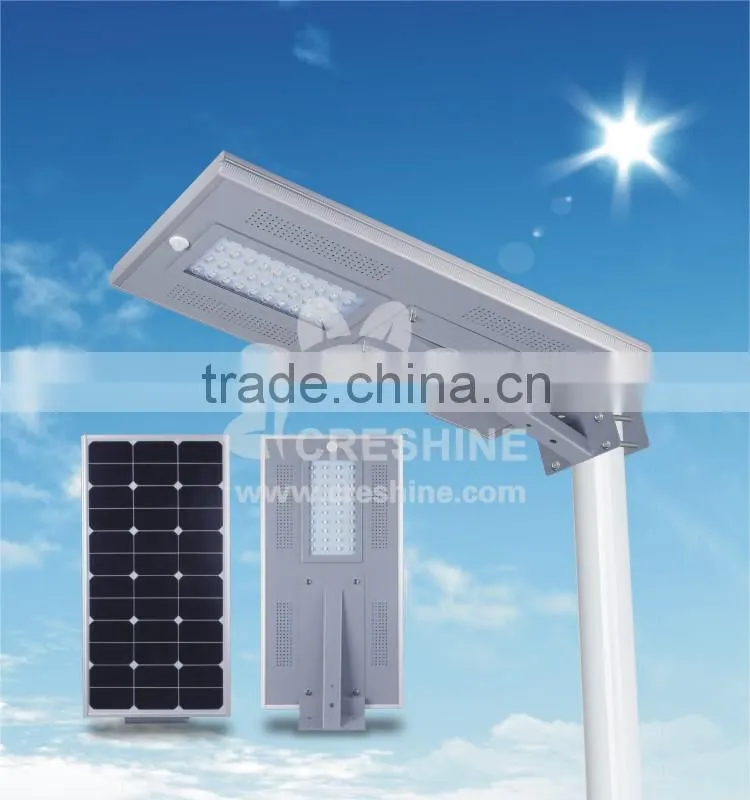 Aluminum Alloy LED Integrated Solar Street Lamps with Li-fe Battery