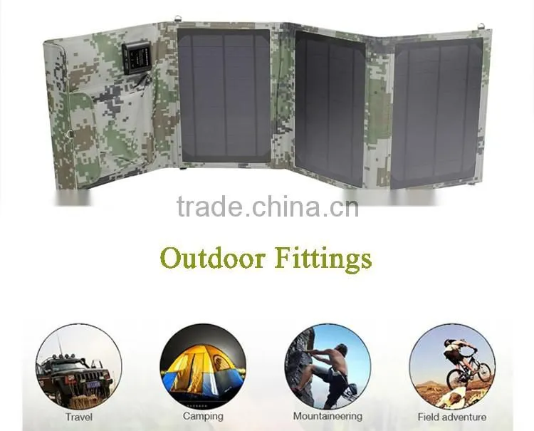 Newest Product 2016 Technology Foldable 15W Mobile Phone Solar Charger