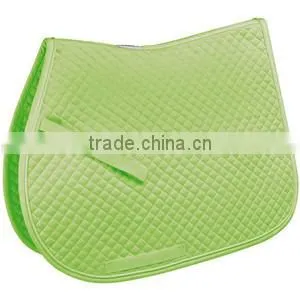 Polycotton square quilted Saddle Pad