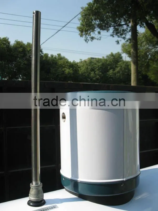 Copper coil pressurized solar water heater