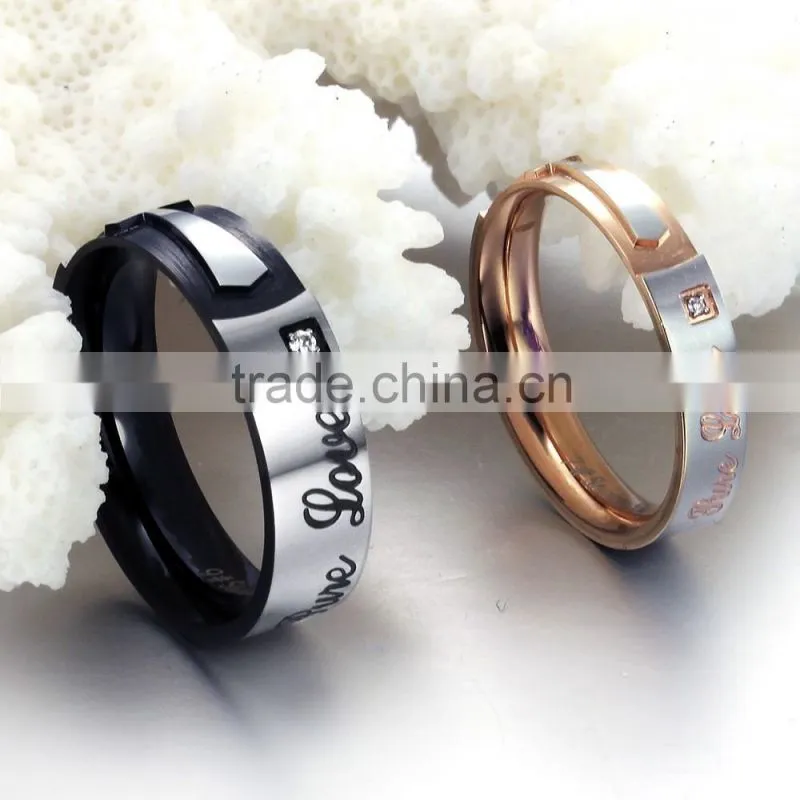 Cool Stainless Steel Lover Jewelry Indian Wedding Rings