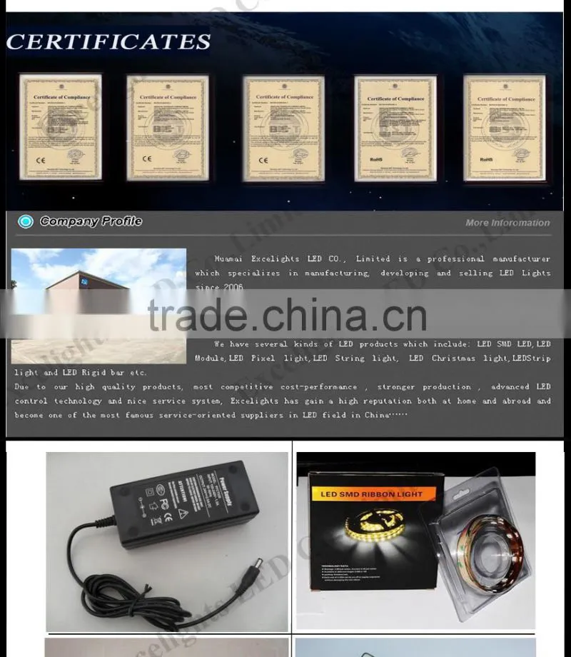 China Factory Directly Sales 60leds/m 5050 flexible led strip light