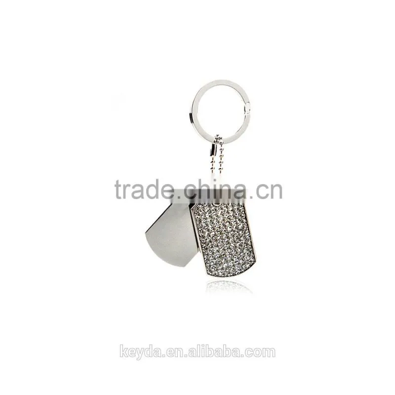 Personality Fashion Bronze Wiredrawing Alloy Frame Metal Key chain Wholesale