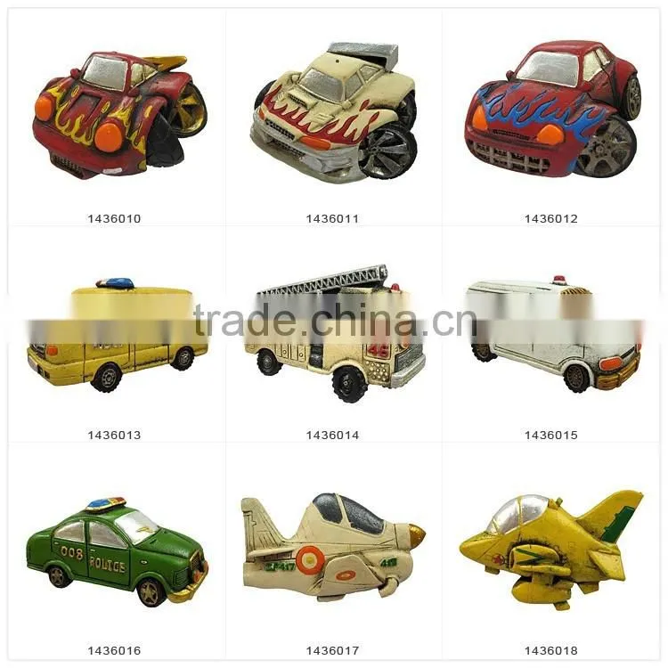 Decorative Refrigerator Magnets Toy Police Van Model