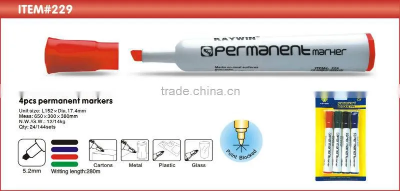 permanent industiral marker pen item 229