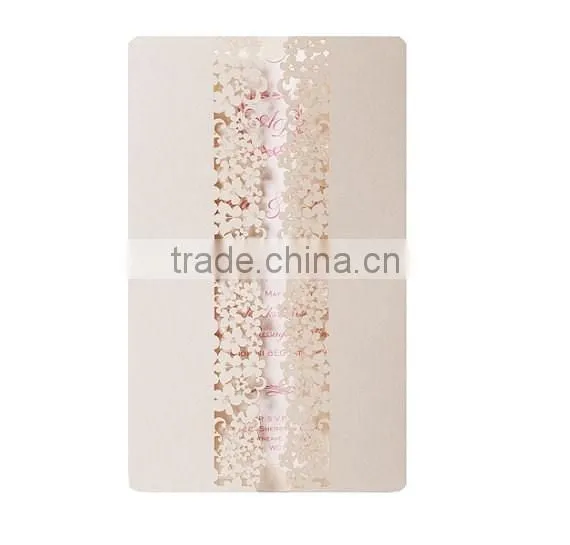 Laser Cut Gatefold Flower Floral Filigree Wedding Invitation With Envelopes and Personalisation