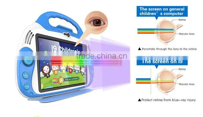 Battery power 7 inches HD Touch screen 16G memory kids tablet
