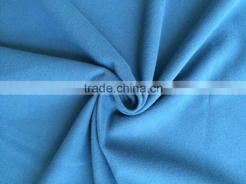 Solid color polyester knitted uniform fabric