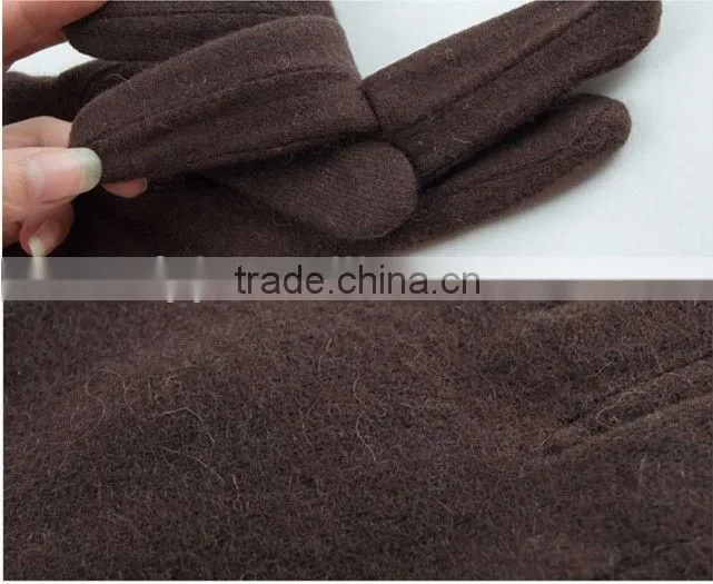 wholesale elastic wrist wool knitted glove