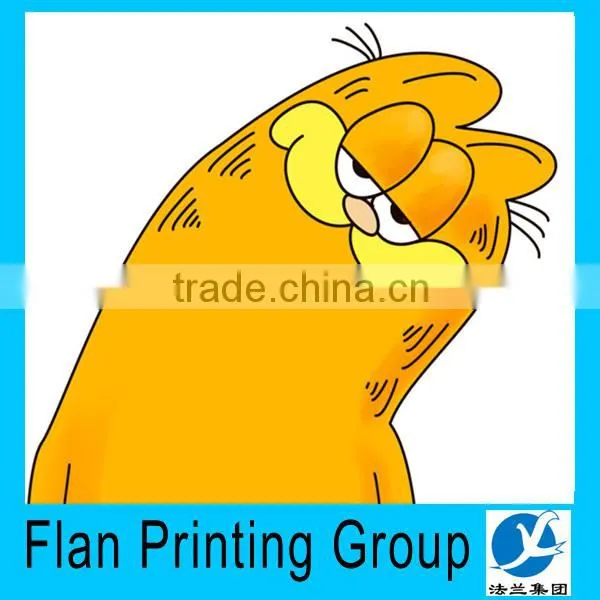 Lovely decoration packaging Garfield cartoon label,round plastic Garfield sticker,Garfield cartoon wall paper