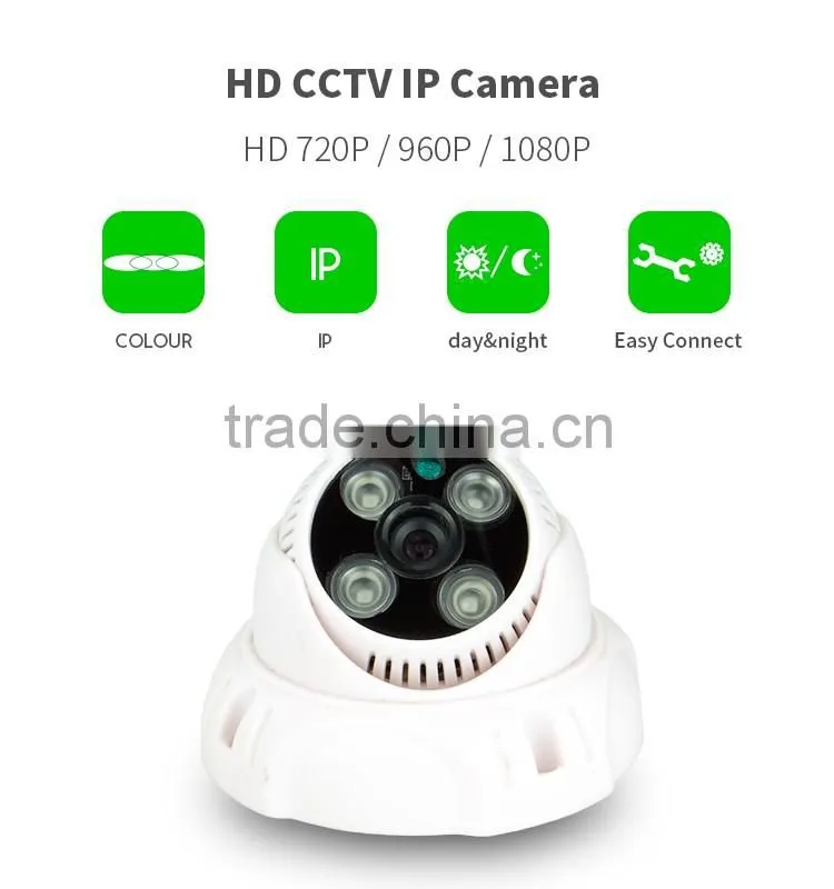 Vitevision brand low price indoor rotation cctv dome IP surveillance camera