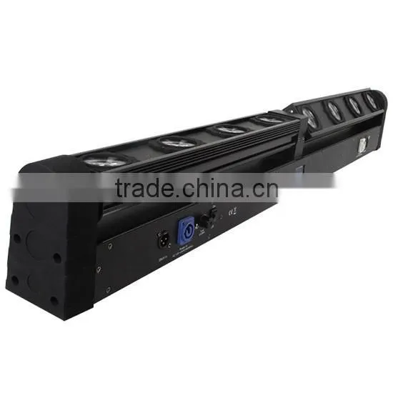 Hot Sale 2 Sections Moveable 8*4-in-1 10W RGBW 8-eye Linear LED Bar Light Moving Head
