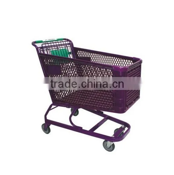 Best selling supermarket shopping trolley with seat