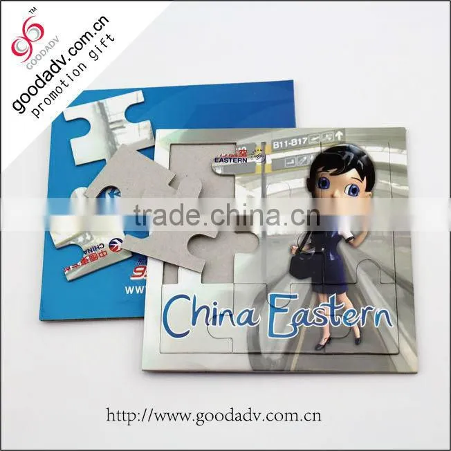 Unique design paper puzzle for kids / paper toy cardboard puzzle