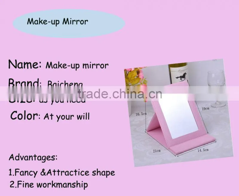 Promotion Custom Tin Pocket Mirror Round Cosmetic Mirror