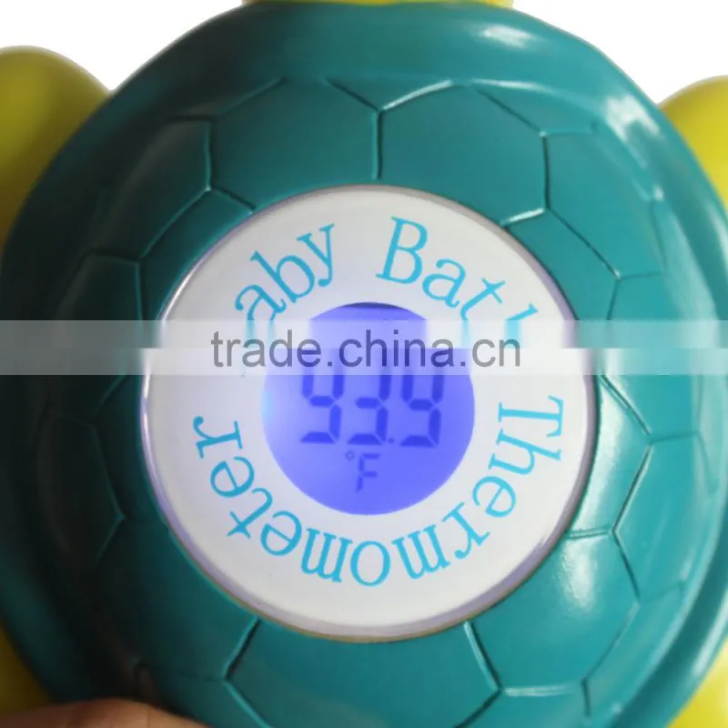 Backlight LCD Digital baby bath thermometer use for baby with tortoise style