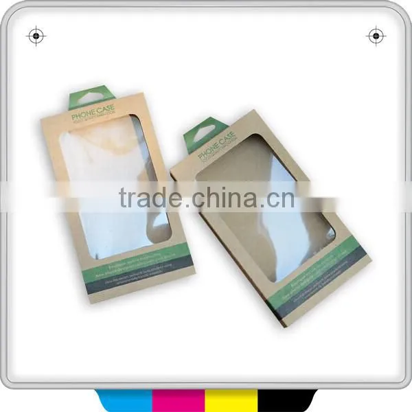 Custom design paper box with clear plastic/PVC window