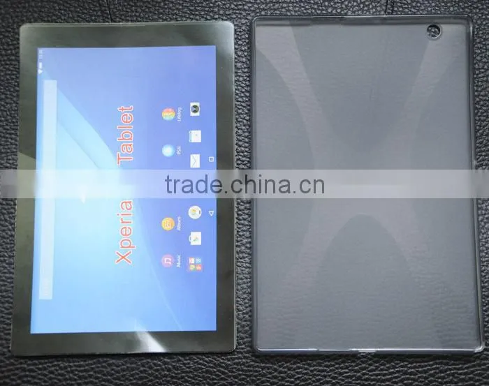TPU X-line case for Sony xperia Z4 tablet 10.1'' jelly gel case