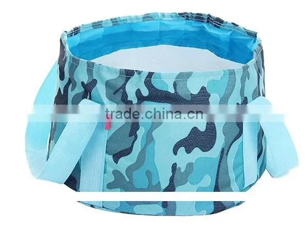 New Portable Water Bucket Outdoor Foldable Camping Travel Car Washbasin Footbath