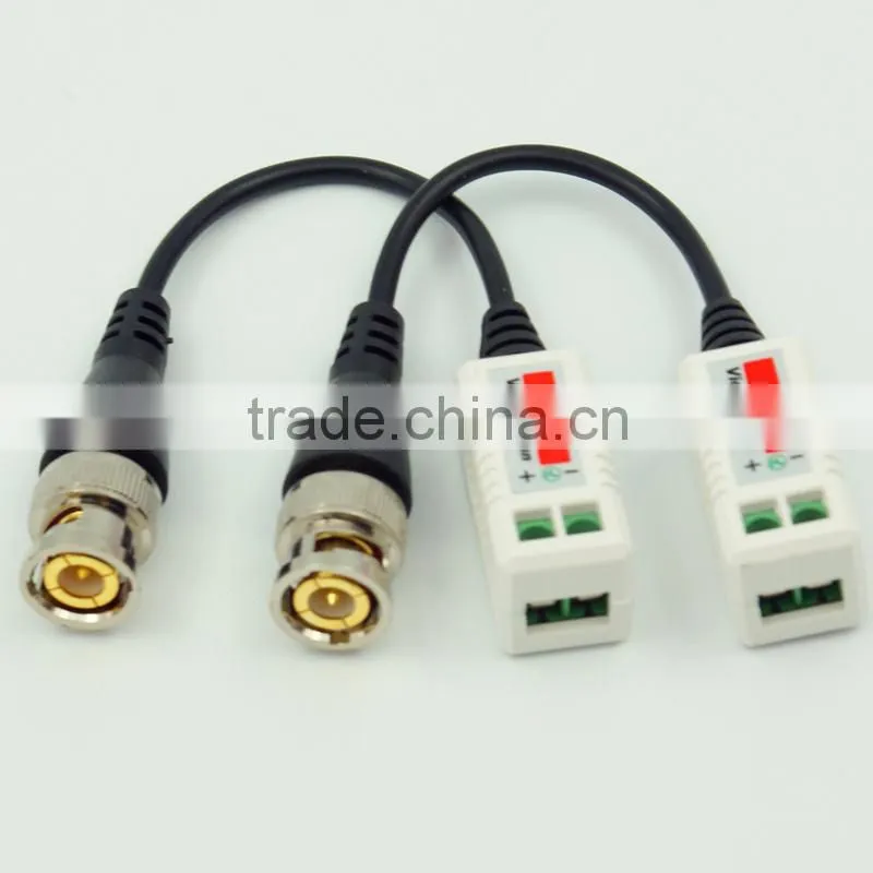BNC Connector Video Balun support Anti-jamming 300-450m YJS-202K