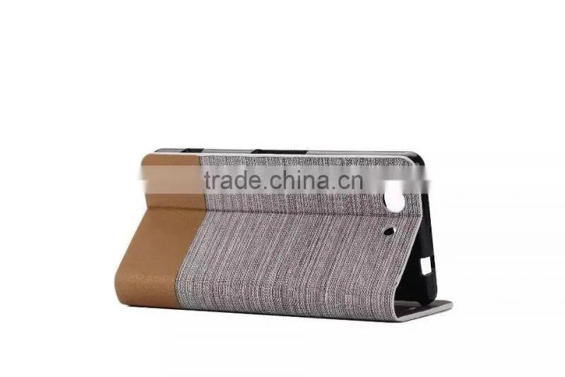 Fabric wallet leather case for Sony Xperia Z3 mini