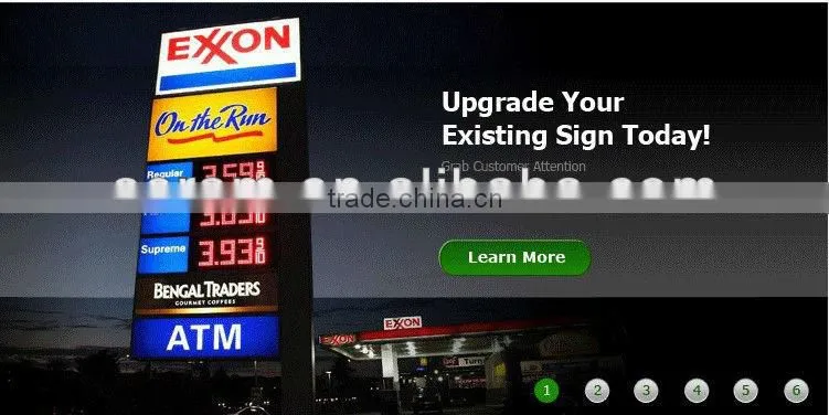 new size ASRAM SHENZHEN LED 20inch LED gas price sign for gas station