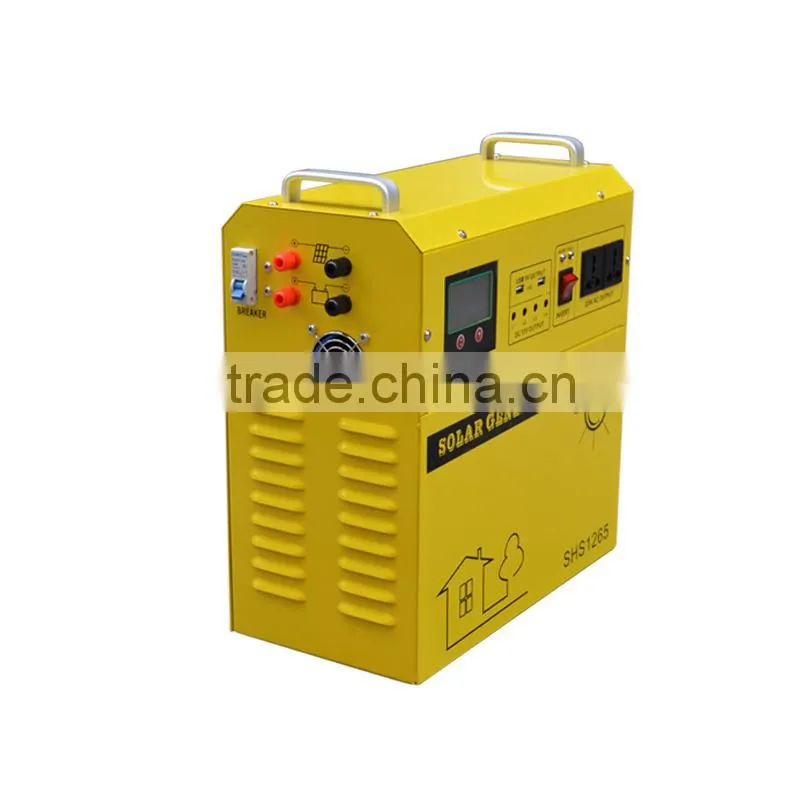 2015 hot sale portable home use solar generator 600w